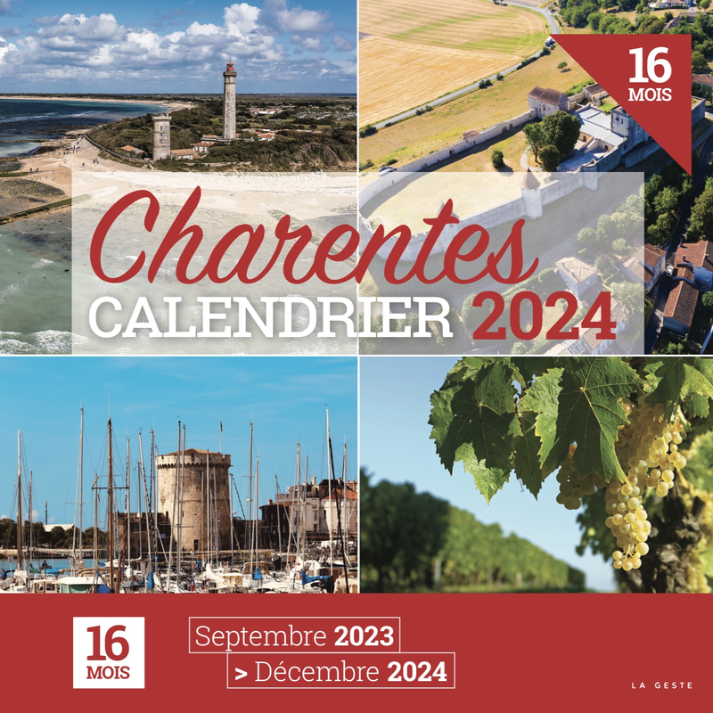 Calendrier 2024 - Les Charentes - Calendriers 2024 - Geste Editions -  Editeur, diffuseur et distributeur de livres